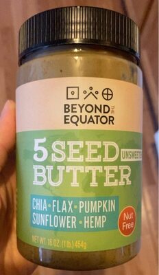 Unsweetened 5 Seed Butter, Unsweetened 5 Seed