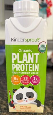 Organic Plant Protein 8 G Kids Nutrition Shake, Vanilla, Vanilla