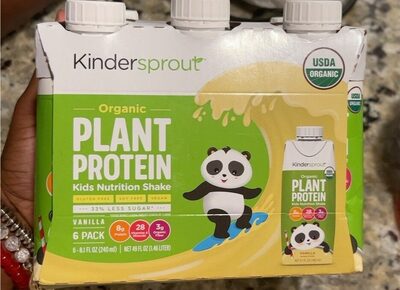 Organic Plant Protein 8 G Kids Nutrition Shake, Vanilla, Vanilla