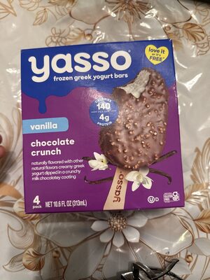 Vanilla Chocolate Crunch Creamy Greek Yogurt Bars, Vanilla Chocolate Crunch