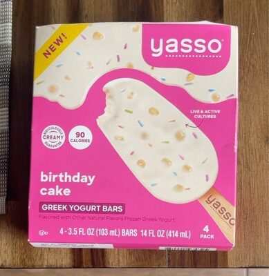 Birthday Cake Creamy Greek Yogurt Bars, Birthday Cake