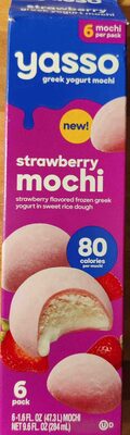 Strawberry Greek Yogurt Mochi, Strawberry