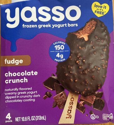 Fudge Chocolate Crunch Greek Yogurt Bars, Chocolate