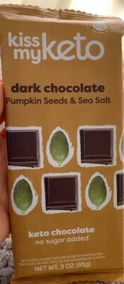 Pumpkin Seeds & Sea Salt Dark Chocolate, Pumpkin Seeds & Sea Salt