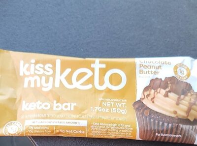 Chocolate Peanut Butter Keto Meal Replacement Bar, Chocolate Peanut Butter