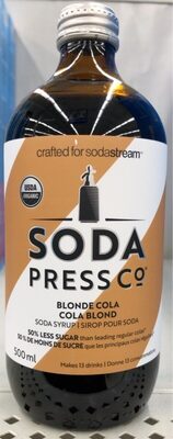 Blonde Cola Organic Soda Syrup, Blonde Cola