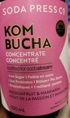 Passionfruit & Mandarin Kombucha Concentrate, Passionfruit; Mandarin