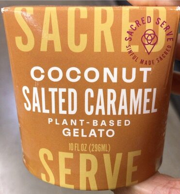 Plant-Based Gelato Coconut Salted Caramel, Gelato