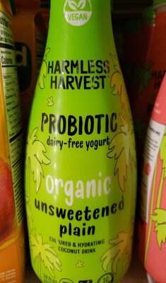 Original Unsweetened Probiotic Yogurt Cultured Coconut Drink, Original Unsweetened