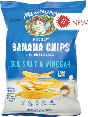 Sea Salt & Vinegar Thin & Crispy Banana Chips, Sea Salt & Vinegar
