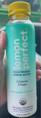 Hydrating Pineapple Coconut Lemon-Powered Beverage, Pineapple; Coconut
