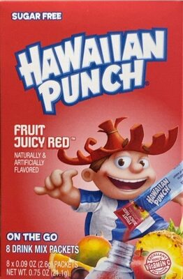 Fruit Juicy Red Flavored On The Go Drink Mix Packets, Fruit Juicy Red