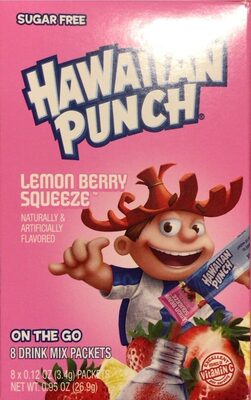 Lemon Berry Squeeze Flavored On The Go Drink Mix Packets, Lemon Berry Squeeze