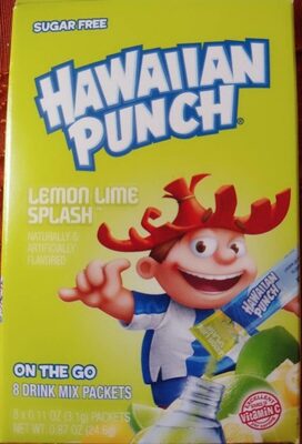 Lemon Lime Splash Flavored On The Go Drink Mix Packets, Lemon Lime Splash
