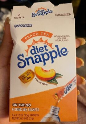 Peach Tea Flavored On The Go Drink Mix Packets, Peach Tea