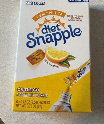 Lemon Tea Flavored On The Go Drink Mix Packets, Lemon Tea