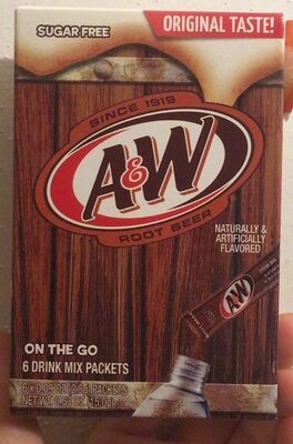 Root Beer Flavored On The Go Drink Mix Packets, Root Beer