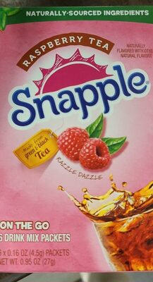 Raspberry Tea Flavored On The Go Drink Mix Packets, Raspberry Tea