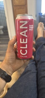 Raspberry Sparkling Yerba Mate Beverage, Raspberry