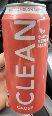 Watermelon Mint Sparkling Yerba Mate Beverage, Watermelon Mint