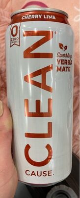 Cherry Lime Sparkling Yerba Mate Beverage, Cherry Lime