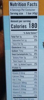 Immune Citrus Burst Functional Protein Bars, Immune Citrus Burst
