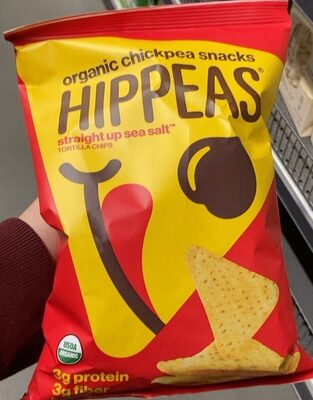 Straight Up Sea Salt Organic Chickpea Tortilla Chips, Straight Up Sea Salt