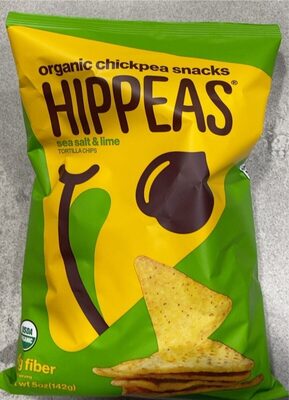 Sea Salt & Lime Tortilla Chips Organic Chickpea Snacks, Sea Salt & Lime