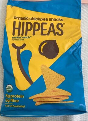 Rockin' Ranch Organic Chickpea Snacks Tortilla Chips, Rockin' Ranch