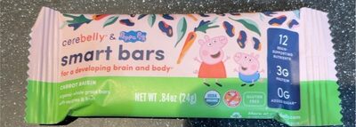 Carrot Raisin Organic Toddler Smart Bars With Whole Grains, Veggies And Fruit, Carrot Raisin