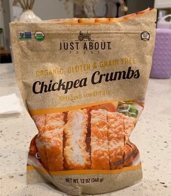 Chickpea Crumbs Organic & Gluten Free Breading Substitute, Chickpea Crumbs