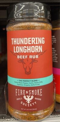 Thundering Longhorn The Perfect Blend Beef Rub, Thundering Longhorn