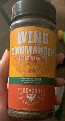 Wing Commander Fierce Wing Rub, Roasted Garlic, Black Pepper, Cayenne & Brown Sugar