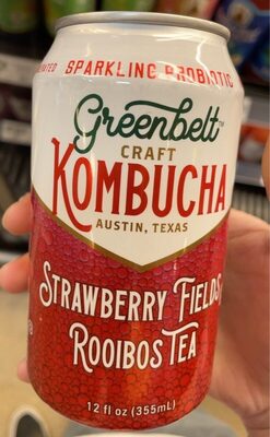 Strawberry Fields Rooibos Tea Kombucha, Strawberry Fields Rooibos Tea