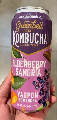 Elderberry Sangria Yaupon Kombucha, Elderberry Sangria