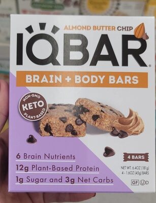 Almond Butter Chip Brain + Body Bars, Almond Butter Chip
