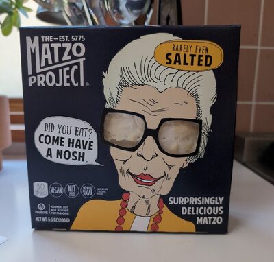 Barely Even Salted Surprisingly Delicious Matzo, Salted