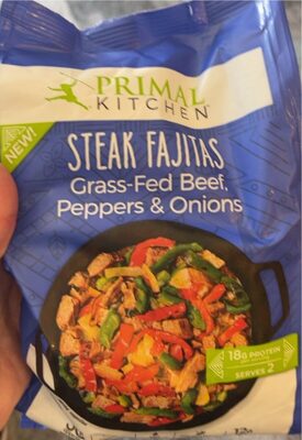 Steak Fajitas Grass-Fed Beef Peppers & Onions, Steak Fajitas