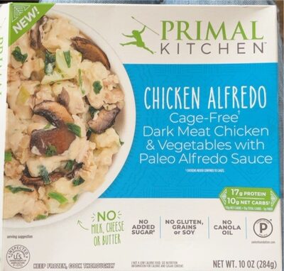 Chicken Alfredo Cage-Free Dark Meat Chicken & Vegetables With Paleo Alfredo Sauce, Chicken Alfredo