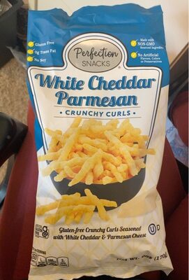 White Cheddar Parmesan Crunchy Curls, White Cheddar Parmesan