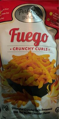 Fuego Gluten-Free Crunchy Curls Seasoned With Hot Nacho Cheddar Cheese, Fuego