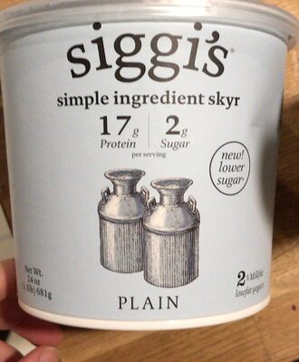 Plain Icelandic Skyr Strained Lowfat Yogurt, Plain