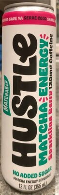 Sparkling Berry Matcha Energy Beverage, Berry
