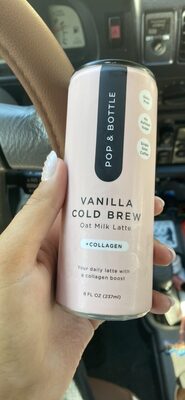 Vanilla Cold Brew Oat Milk Latte, Vanilla Cold Brew