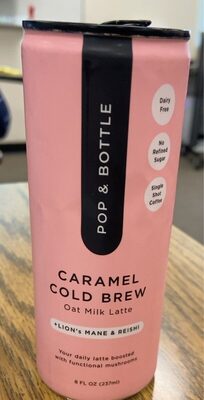 Caramel Cold Brew Oat Milk Latte, Caramel Cold Brew
