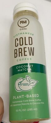 Coconut Matcha Plant Based Cold Brew Coffee, Coconut Matcha