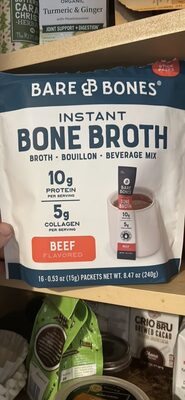Beef Bone Broth Instant Beverage Mix, Beef