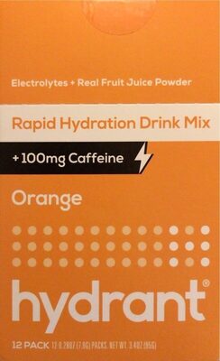 Orange Rapid Hydration Drink Mix, Orange