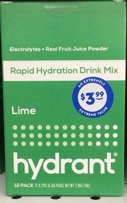 Lime Rapid Hydration Drink Mix, Lime