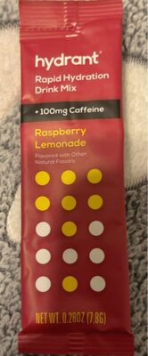 Raspberry Lemonade Flavored Rapid Hydration Drink Mix, Raspberry Lemonade